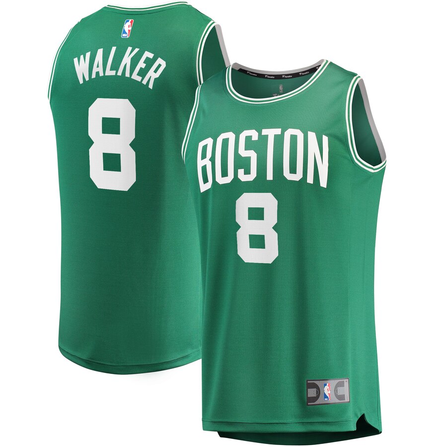 Men's Boston Celtics Kemba Walker #8 2019-20 Fanatics Branded Replica Fast Break Icon Edition Kelly Green Jersey 2401GGJV